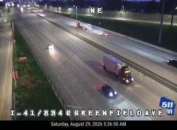 I-41/894/US 45 at Greenfield Ave live camera view