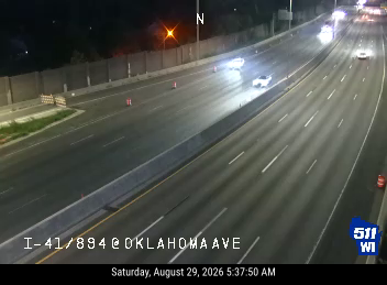 I-41/894/US 45 at Oklahoma Ave live camera view