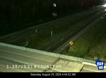 I-39/US 51 at County HH live camera view