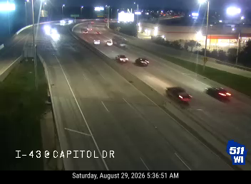 I-43 at Capitol Dr live camera view