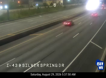 I-43 at Silver Spring Dr live camera view
