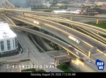 I-43 at Wisconsin Ave live camera view