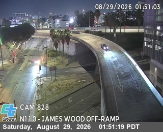 I-110 : (828) James M Wood Blvd Off-Ramp live camera view
