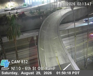 I-110 : (832) 6th St Off-Ramp live camera view