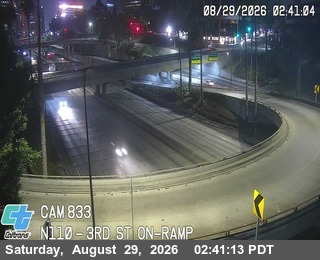 I-110 : (833) 3th St On-Ramp live camera view