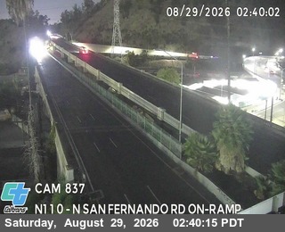 I-110 : (837) N San Fernando Rd live camera view