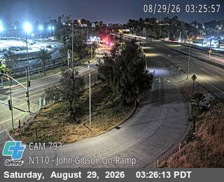 I-110 : (793) John Gibson Bl On-Ramp live camera view