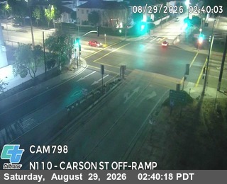 I-110 : (798) Carson St Off-Ramp live camera view