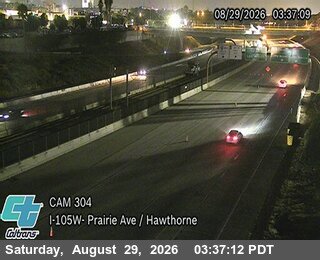 I-105 : (310) Prairie Ave/Hawthorne live camera view