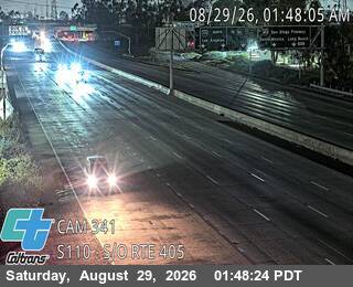 I-110 : (341) South of I-405 live camera view