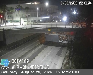I-10: (100) Olympic Blvd live camera view