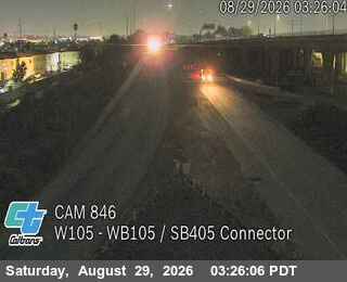 I-105 : (846) WB 105 / SB 405 Connector live camera view