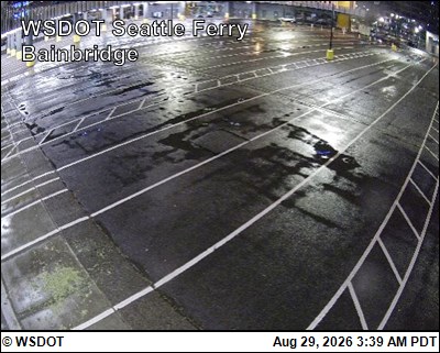 WSF Seattle Ferry Bainbridge Holding live camera view
