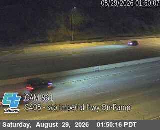 I-405 : (861) s/o Imperial Hwy On-Ramp live camera view