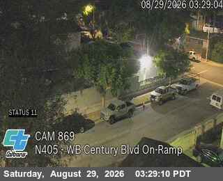 I-405 : (869) WB Century Blvd On-Ramp live camera view