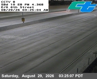 I-10 : (08) E/O Sixth Street live camera view