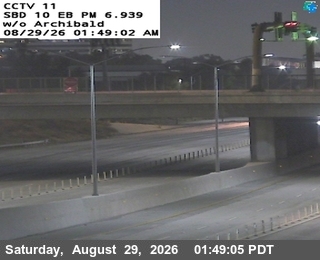 I-10 : (11) w/o Archibald Ave. live camera view