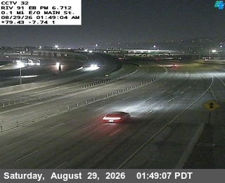 SR-91 : (32) 0.3 Miles East of Main Street live camera view