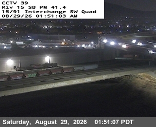 I-15 : (39) SR-91 Connector SW Quad live camera view