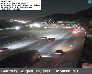 SR-91 : (43) 0.1 Miles East of County Line live camera view