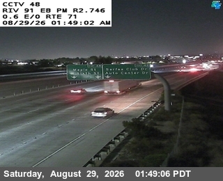 SR-91 : (48) 0.6 Miles East of SR-71 live camera view