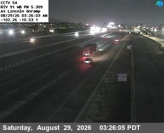 SR-91 : (54) Lincoln Onramp live camera view