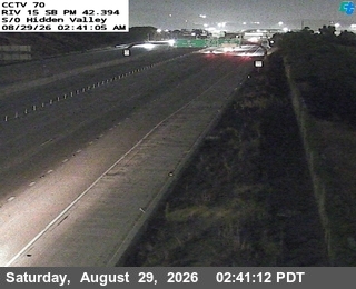 I-15 : (70) Hidden Valley Parkway live camera view
