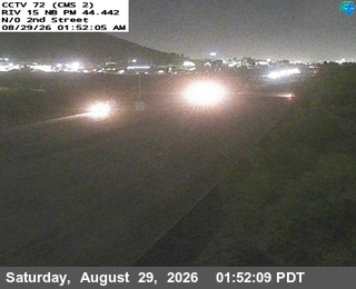 I-15 : (72) N of 2nd Street live camera view