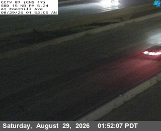 I-15 : (87) Foothill Blvd. live camera view