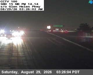 I-15 : (100) S of Glen Helen Parkway live camera view