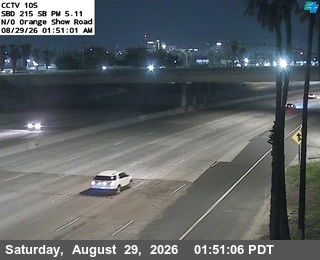 I-215 : (105) North Of Orange Show live camera view