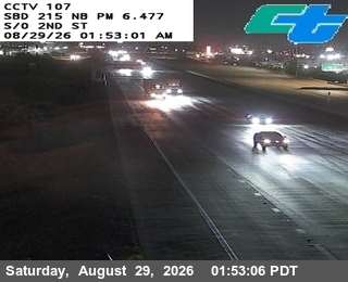 I-215 : (107) South Of 2nd Street live camera view