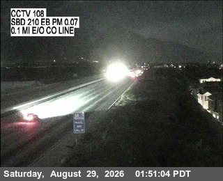I-210 : (108) 0.1 Miles East of County Line live camera view