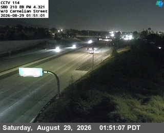 I-210 : (114) West of Carnelian live camera view