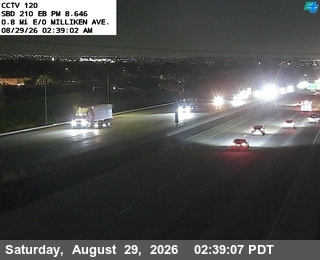 I-210 : (120) 0.8 Miles East of Milliken live camera view
