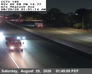 SR-60 : (165) West of Heacock live camera view