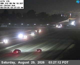 I-210 : (175) East of Cactus live camera view