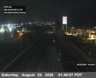 I-215 : (223) Onramp University Parkway live camera view