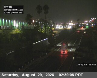 I-215 : (225) 0.75 Mi S/O Palm Ave live camera view