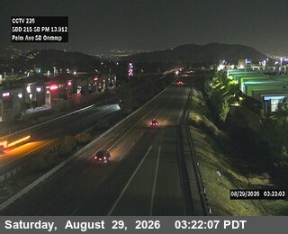 I-215 : (226) Onramp Palm Ave SB live camera view