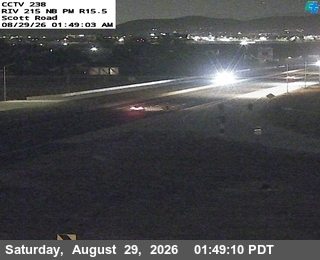 I-215 : (238) Scott Road Offramp live camera view