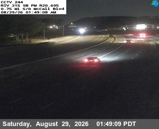 I-215 : (244) 0.75 Miles South of McCall Boulevard live camera view