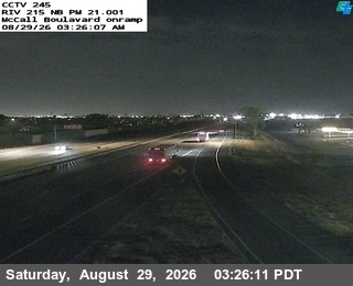 I-215 : (245) North of McCall Boulevard live camera view