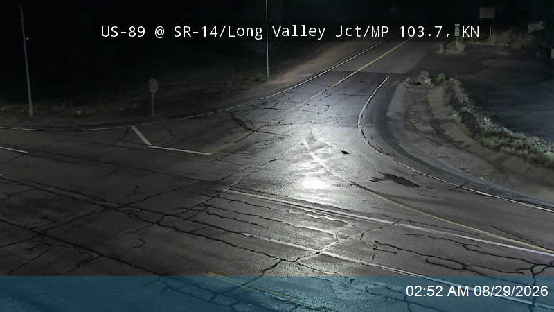 US-89 @ SR-14 / Long Valley Jct / MP 103.7, KN live camera view