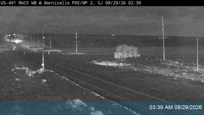 US-491 RWIS WB @ Monticello POE / MP 2, SJ live camera view