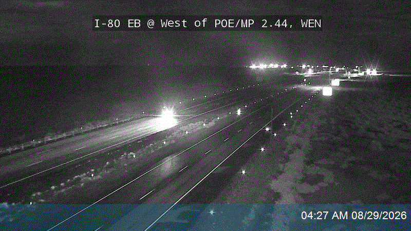 I-80 EB @ West of POE / MP 2.44, WEN live camera view
