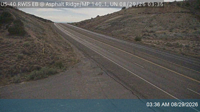 US-40 RWIS EB @ Asphalt Ridge / MP 140.1, UN live camera view