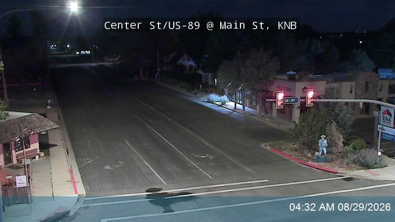 Center St / US-89 @ Main St, KNB live camera view