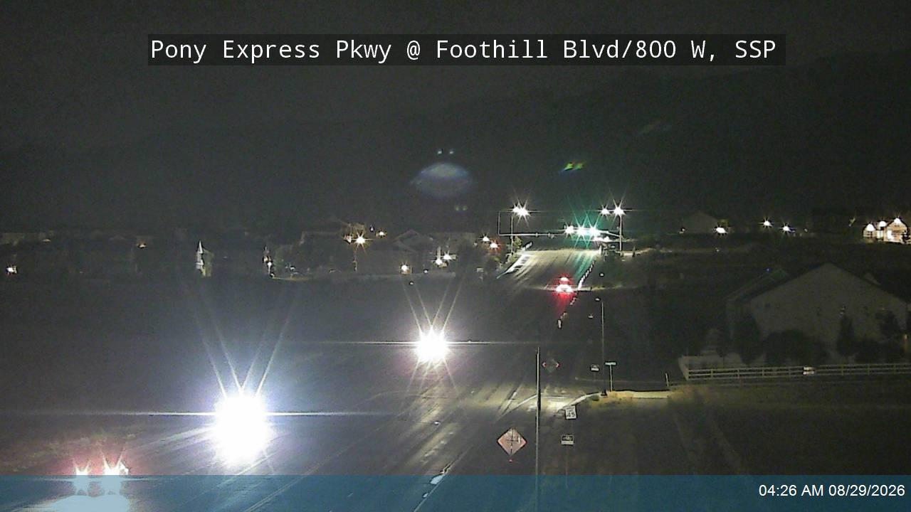 Pony Express Pkwy @ Foothill Blvd / 800 W, SSP live camera view