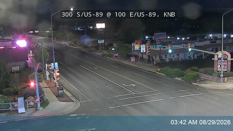300 S / US-89 @ 100 E / US-89/US-89A, KNB live camera view